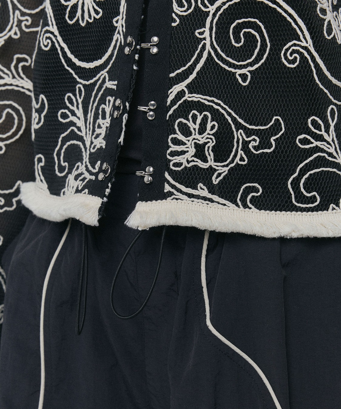 ELLEgirl コード刺繍メッシュカーディガン_sub_29