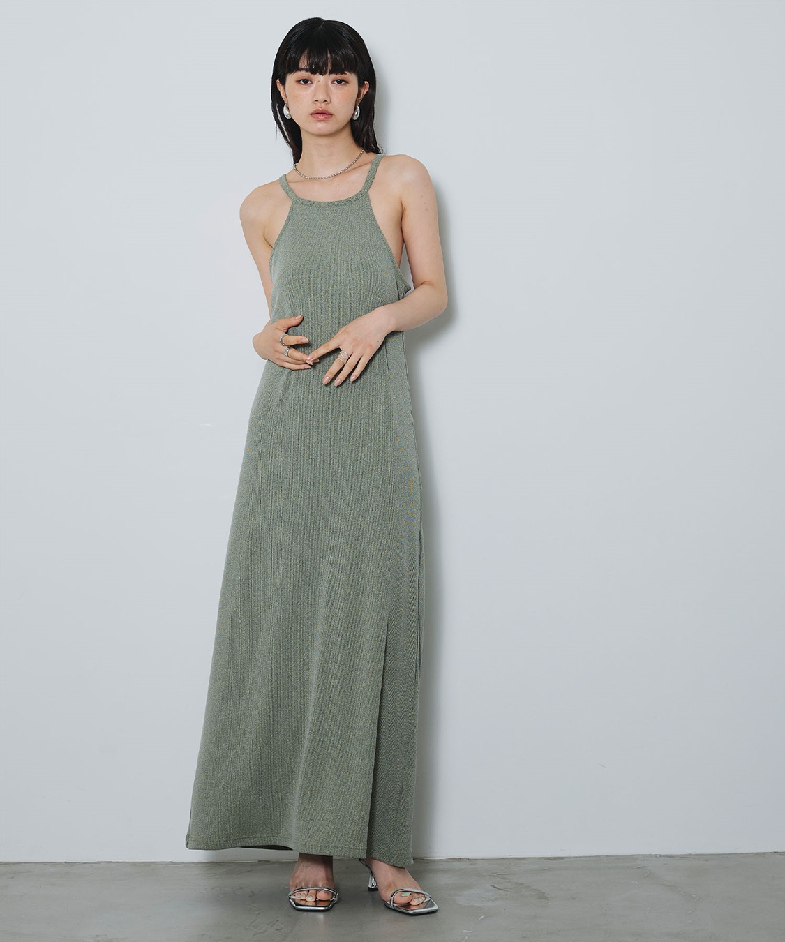 ELLEgirl パフスリーブカーディガンアンサンブルワンピース_sub_13