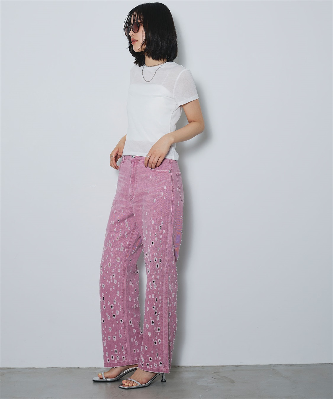 ELLEgirl ダメージクラッシュデニムパンツ_sub_23