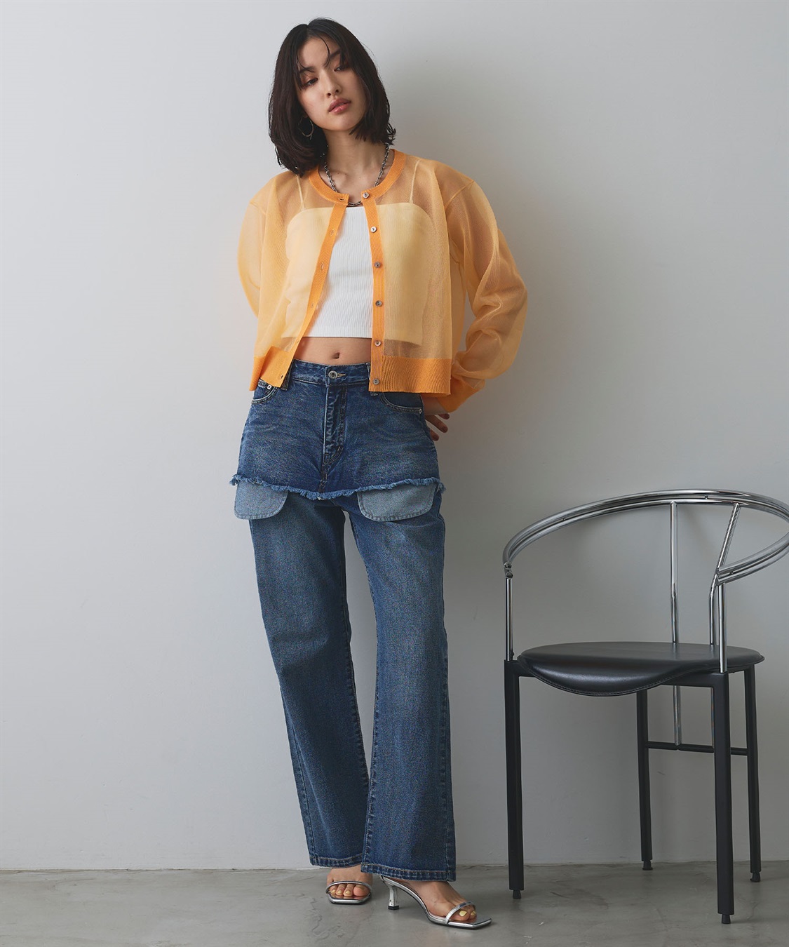 ELLEgirl アウトポケットレイヤードデニム_sub_2