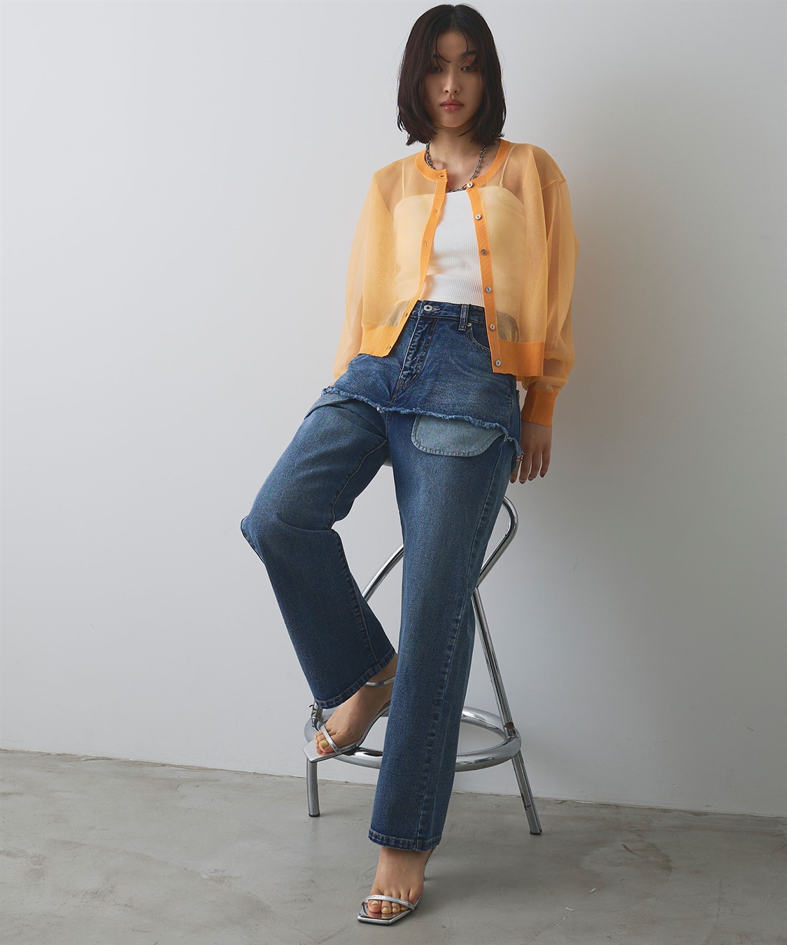 ELLEgirl アウトポケットレイヤードデニム_sub_4