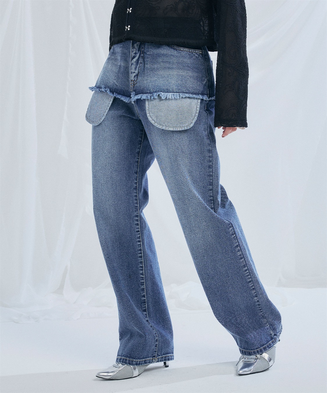 ELLEgirl アウトポケットレイヤードデニム_sub_17