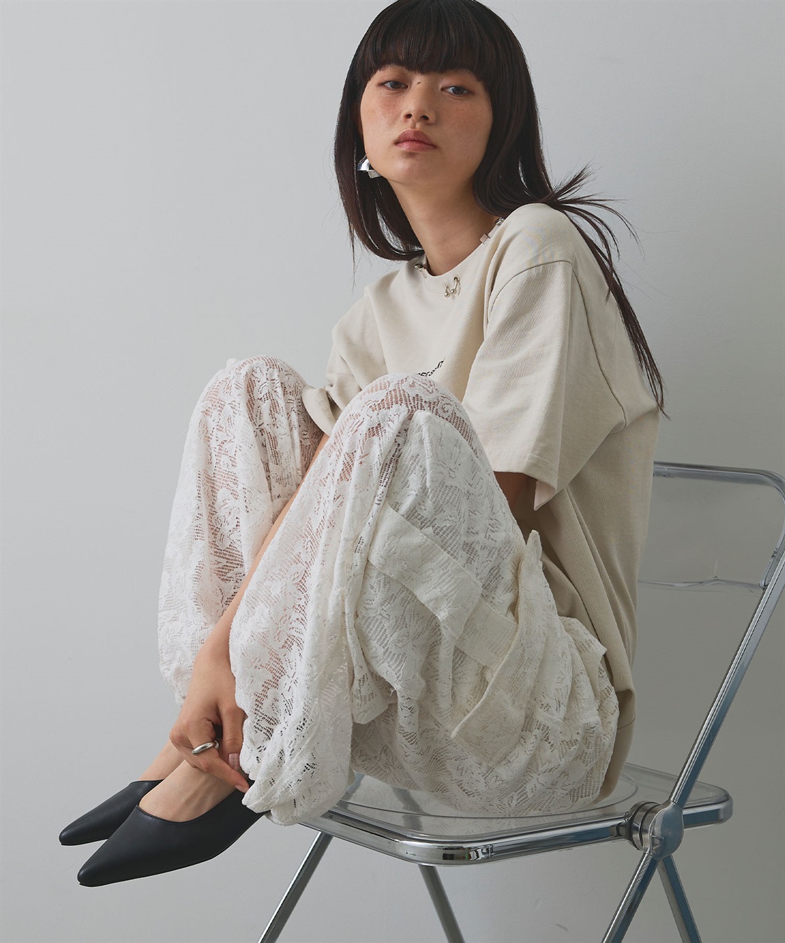 ELLEgirl レースカーゴパンツ_sub_3