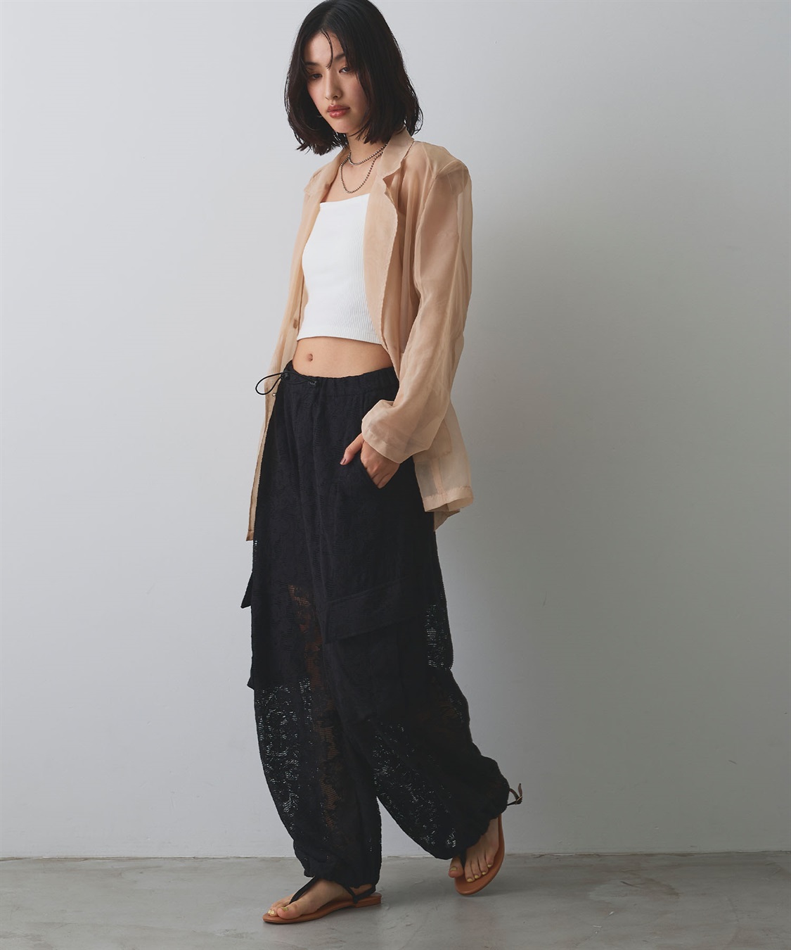 ELLEgirl レースカーゴパンツ_sub_16