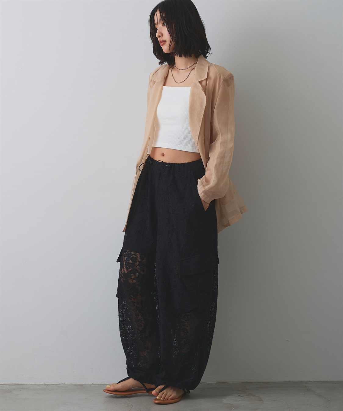 ELLEgirl レースカーゴパンツ_sub_18