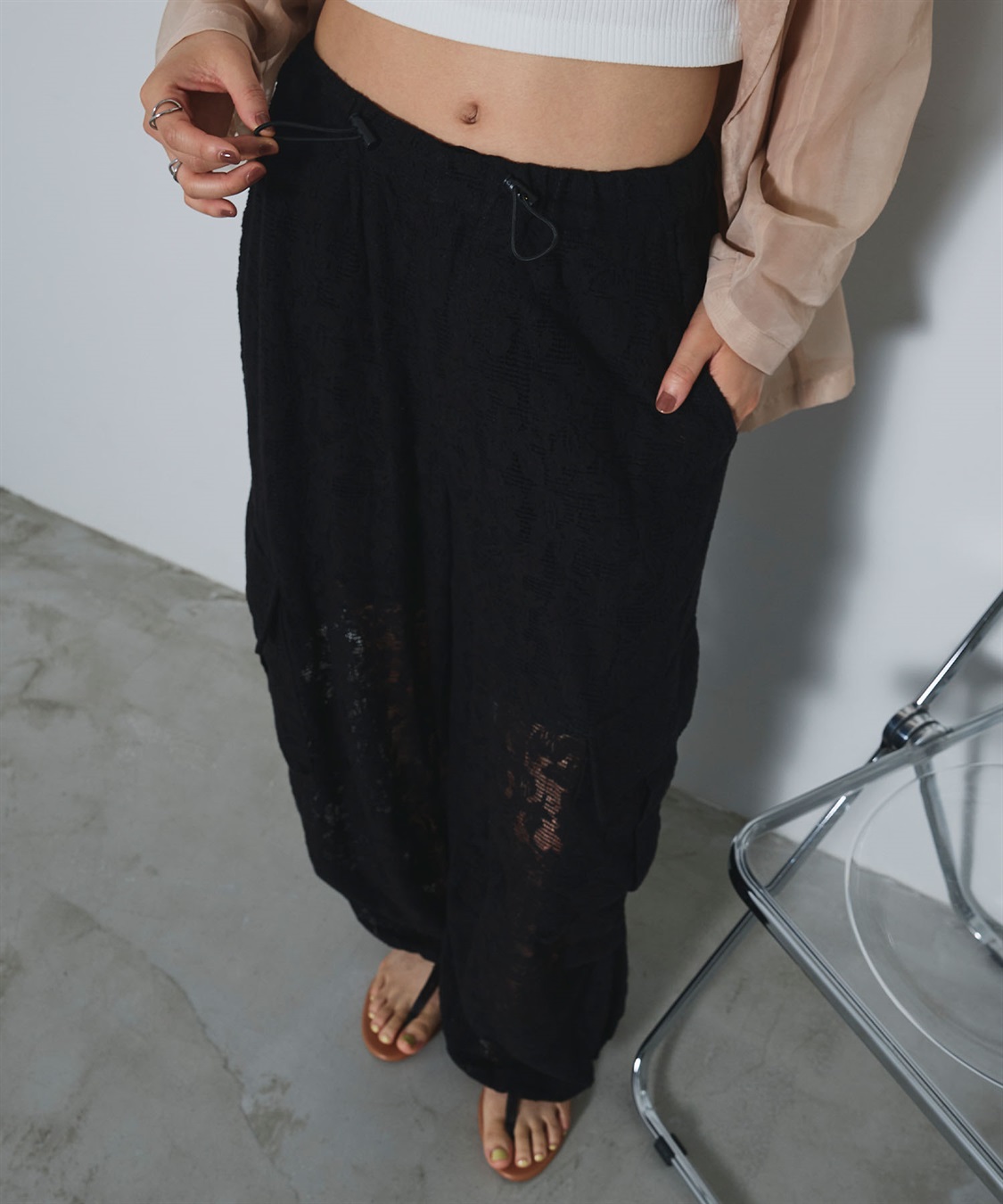 ELLEgirl レースカーゴパンツ_sub_24