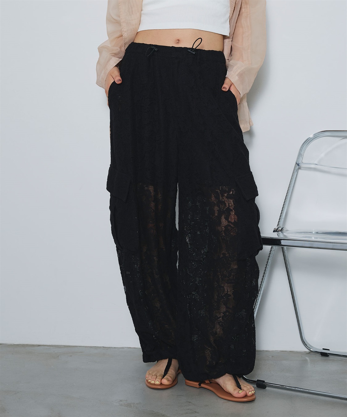 ELLEgirl レースカーゴパンツ_sub_26