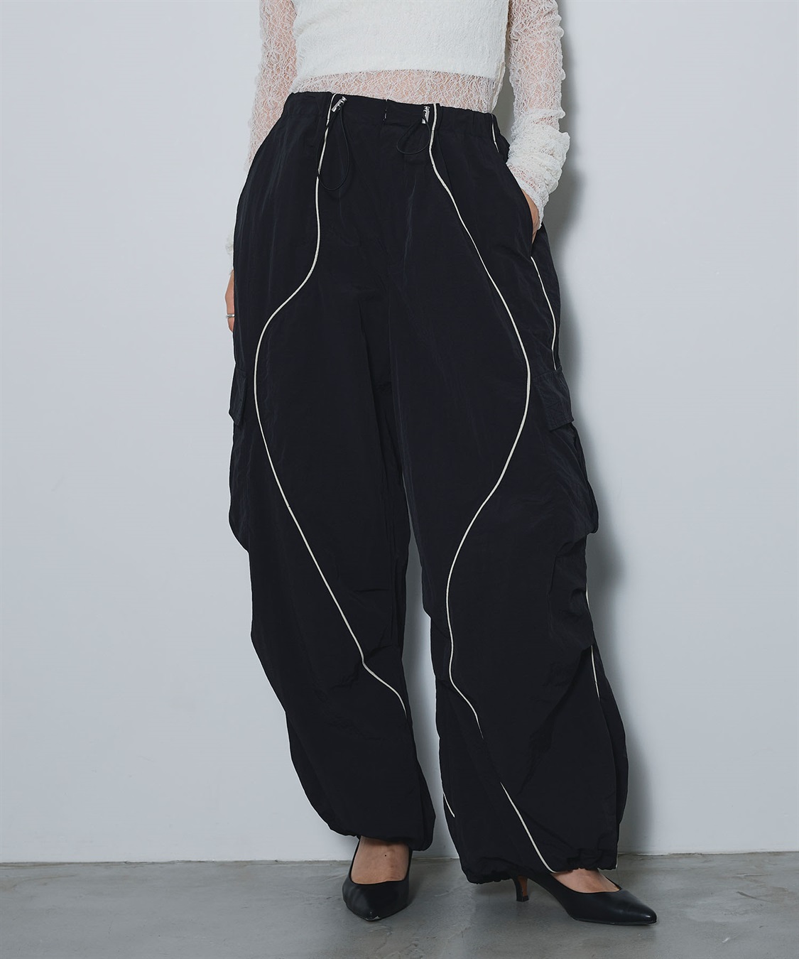 ELLEgirl ウェーブデザインパラシュートパンツ_sub_13