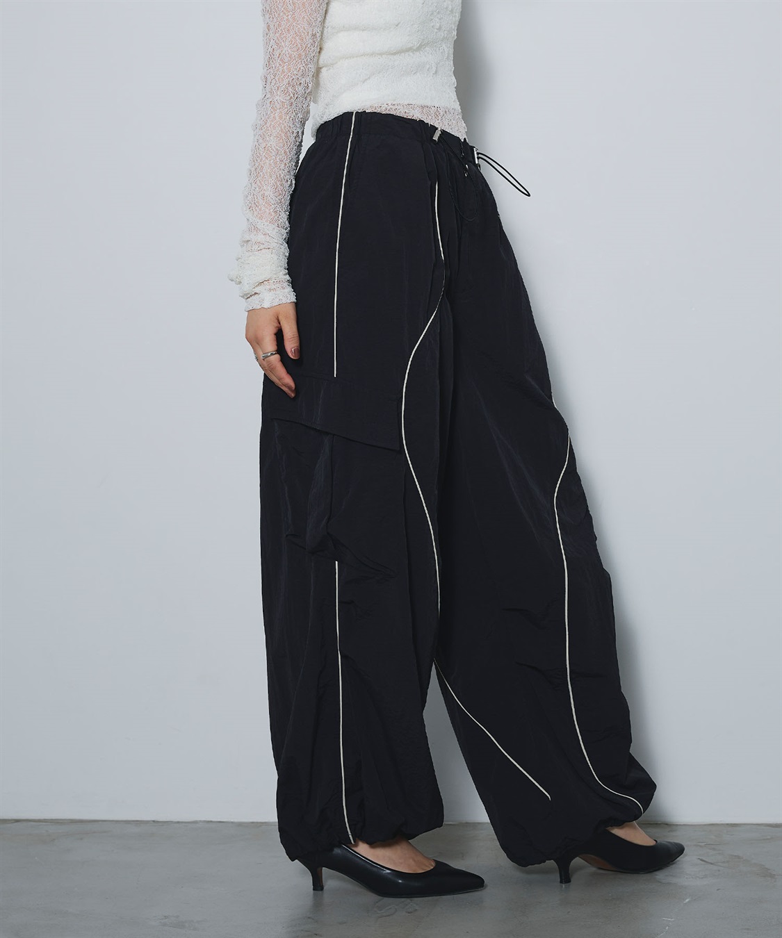 ELLEgirl ウェーブデザインパラシュートパンツ_sub_16