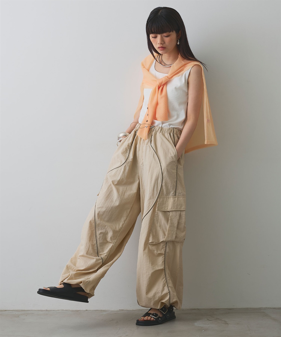 ELLEgirl ウェーブデザインパラシュートパンツ_sub_18