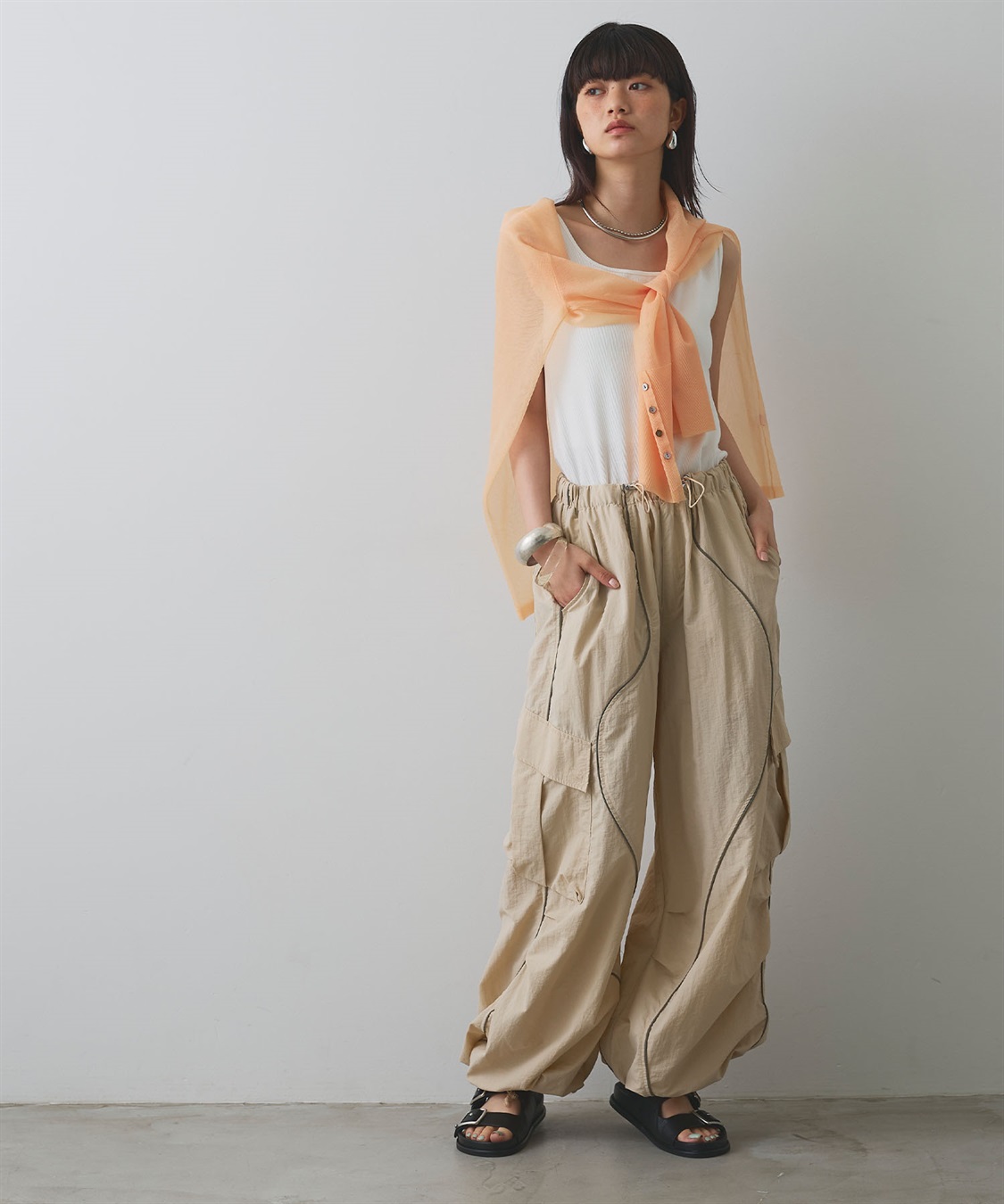 ELLEgirl ウェーブデザインパラシュートパンツ_sub_19