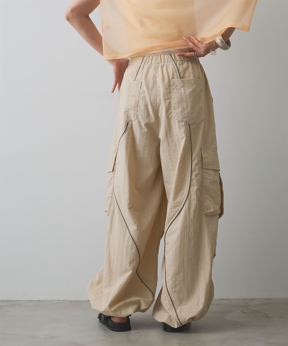 ELLEgirl ウェーブデザインパラシュートパンツ_sub_22