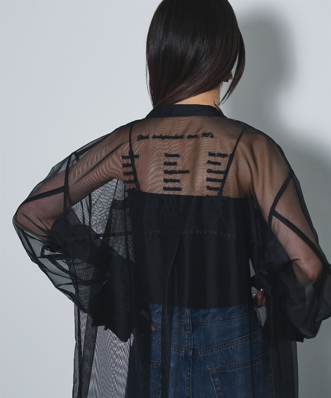 ELLEgirl バック刺繍シアーシャツワンピース_sub_9