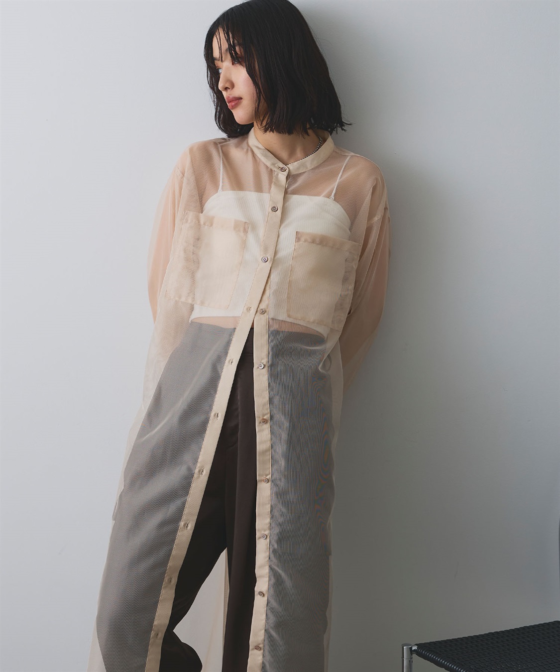 ELLEgirl バック刺繍シアーシャツワンピース_sub_14