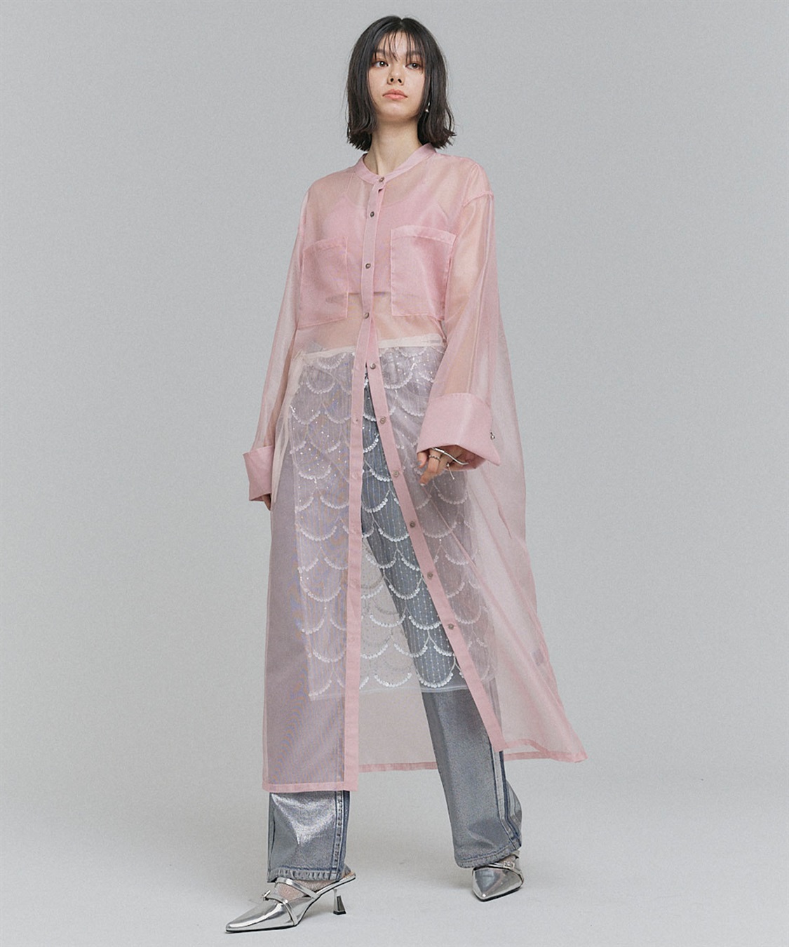 ELLEgirl バック刺繍シアーシャツワンピース_sub_20