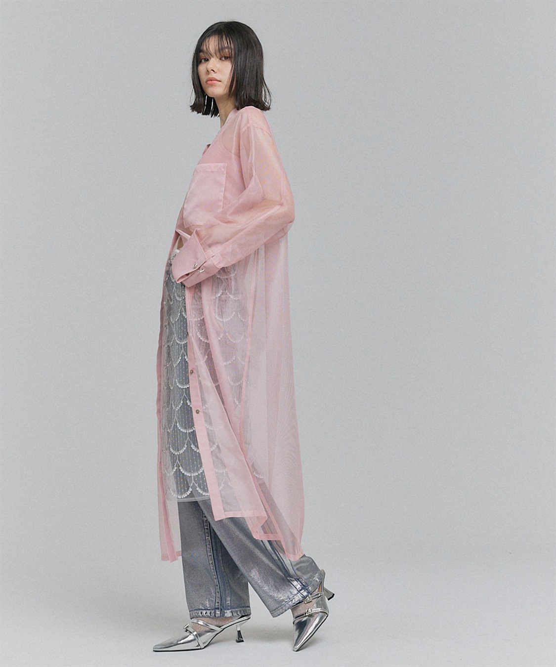 ELLEgirl バック刺繍シアーシャツワンピース_sub_22