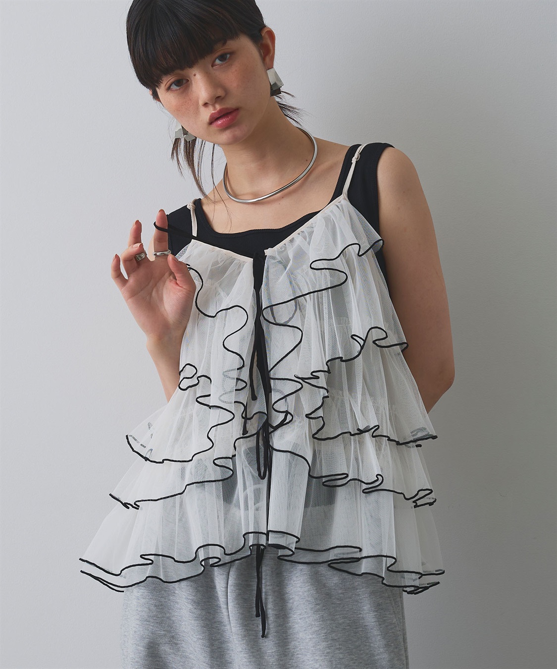 ELLEgirl 配色メローフリルキャミソールビスチェ_sub_16