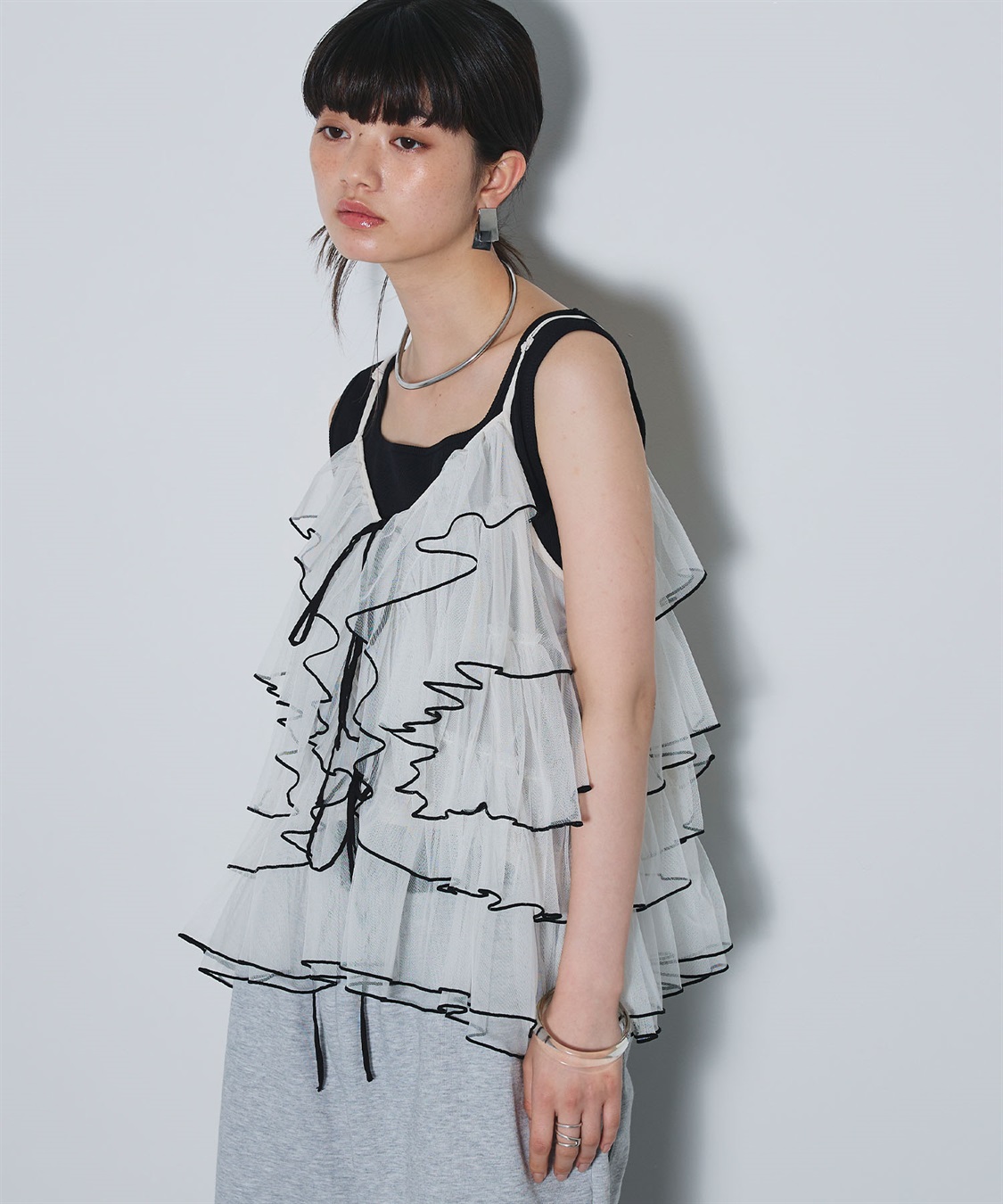 ELLEgirl 配色メローフリルキャミソールビスチェ_sub_25