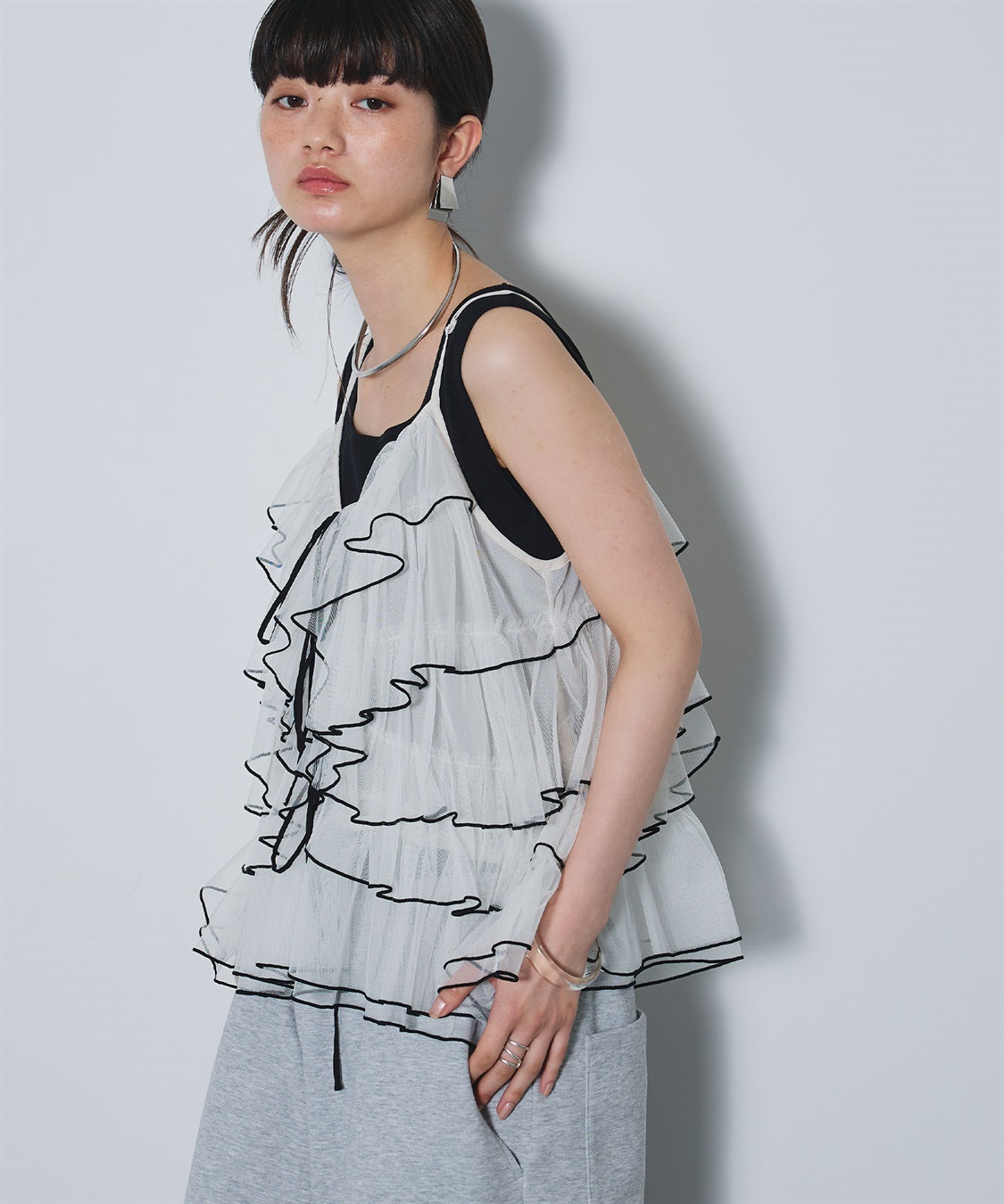 ELLEgirl 配色メローフリルキャミソールビスチェ_sub_26