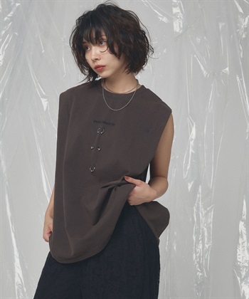 ELLEgirl ボディピアスノースリーブTシャツ_subthumb_3
