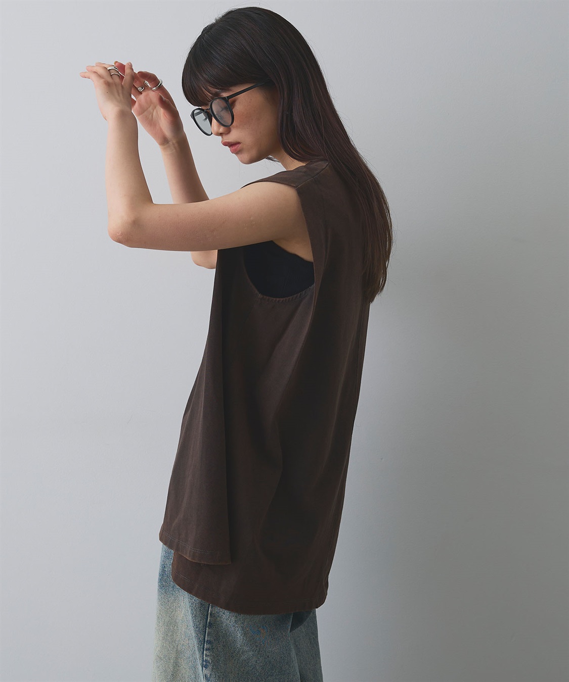 ELLEgirl ボディピアスノースリーブTシャツ_sub_5