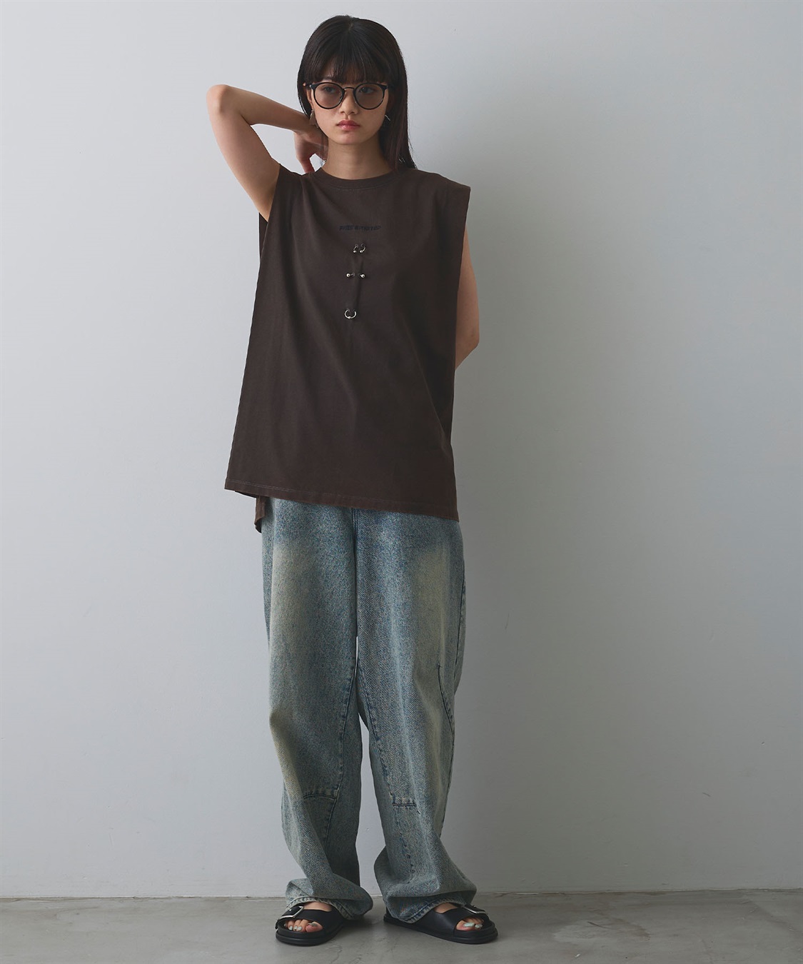 ELLEgirl ボディピアスノースリーブTシャツ_sub_9