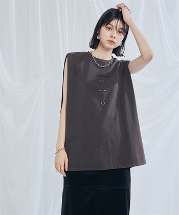 ELLEgirl ボディピアスノースリーブTシャツ_subthumb_12