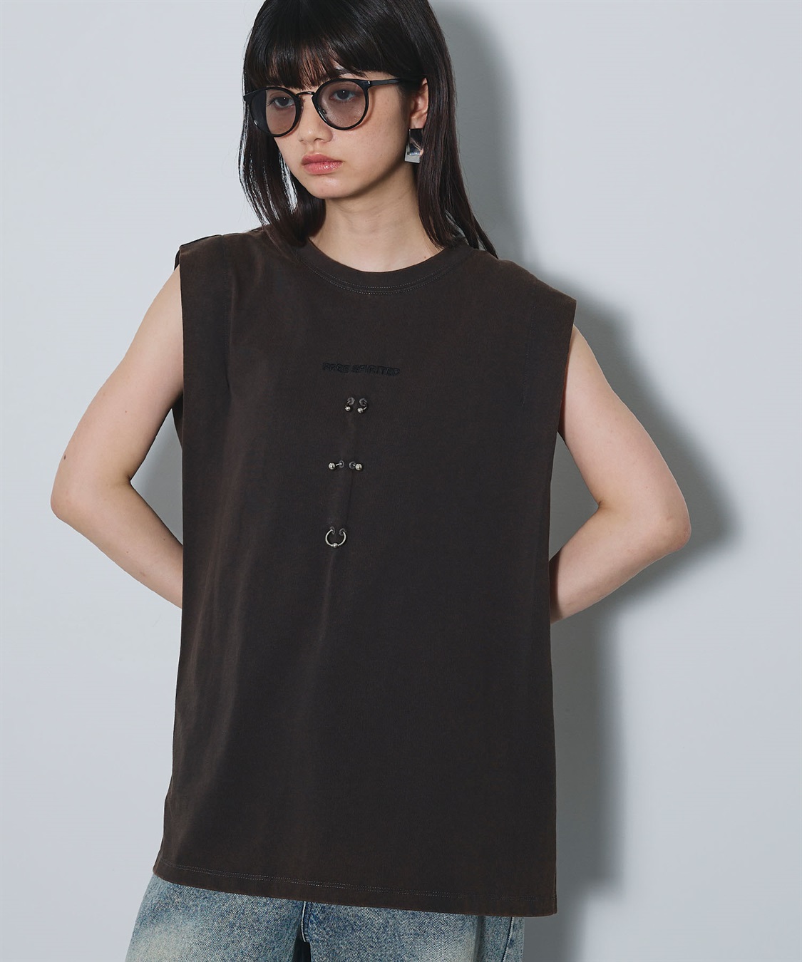 ELLEgirl ボディピアスノースリーブTシャツ_sub_15