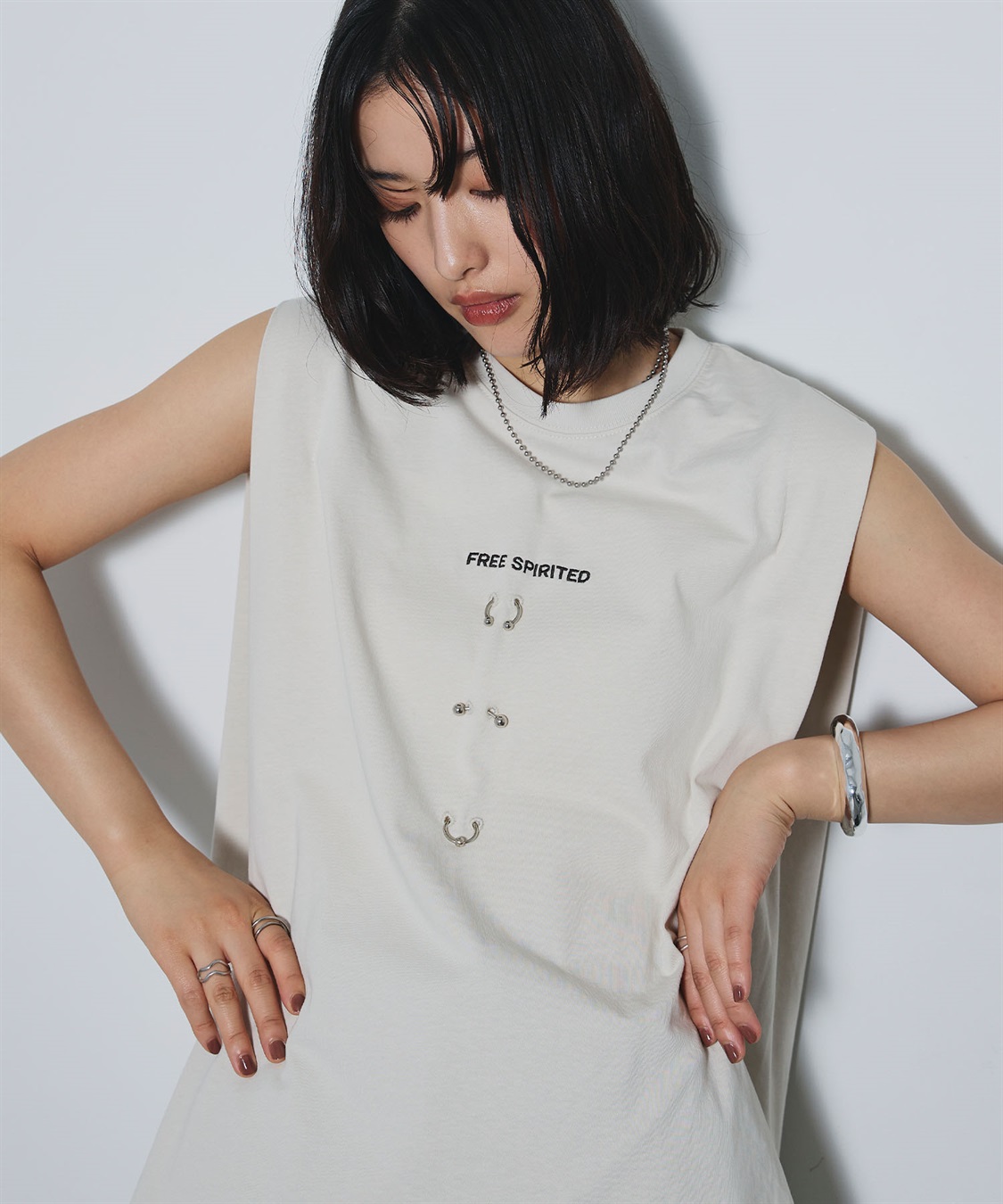 ELLEgirl ボディピアスノースリーブTシャツ_sub_21