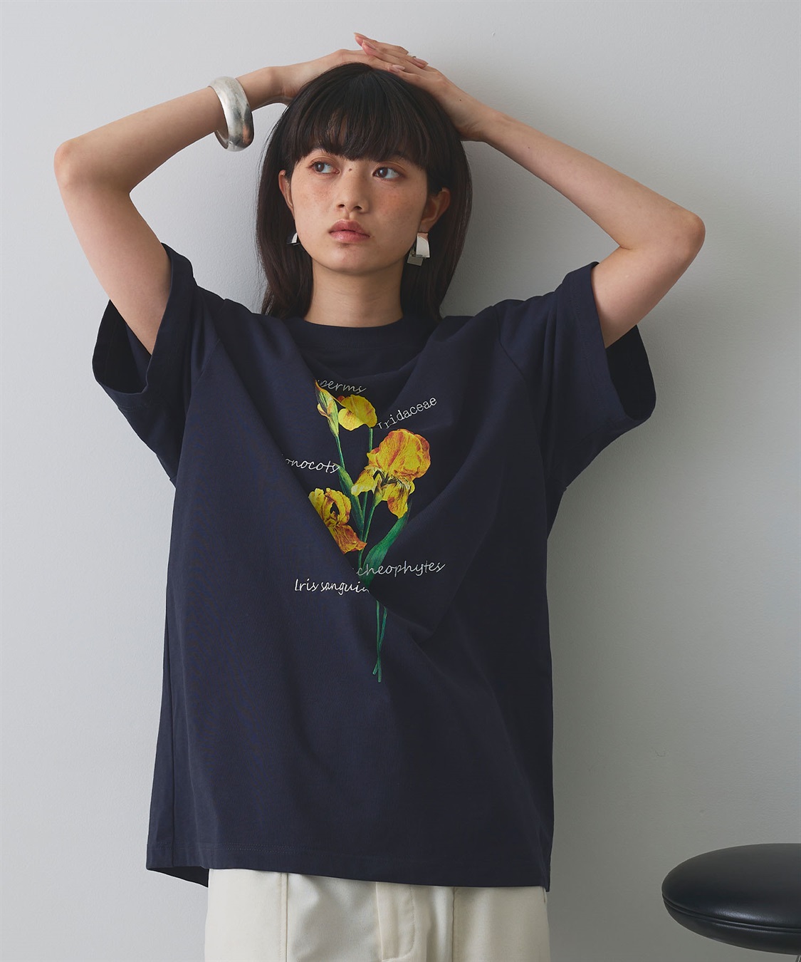ELLEgirl アイリスプリントチュニックTシャツ_sub_4