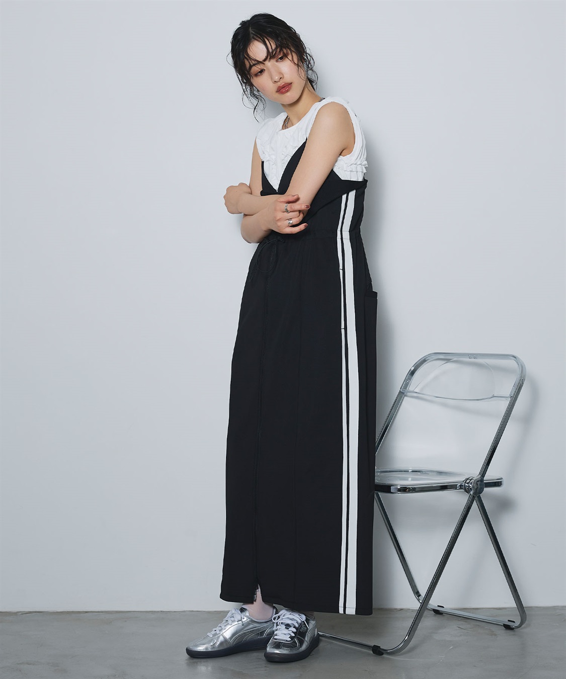 ELLEgirl トラックジャージキャミワンピース_sub_8