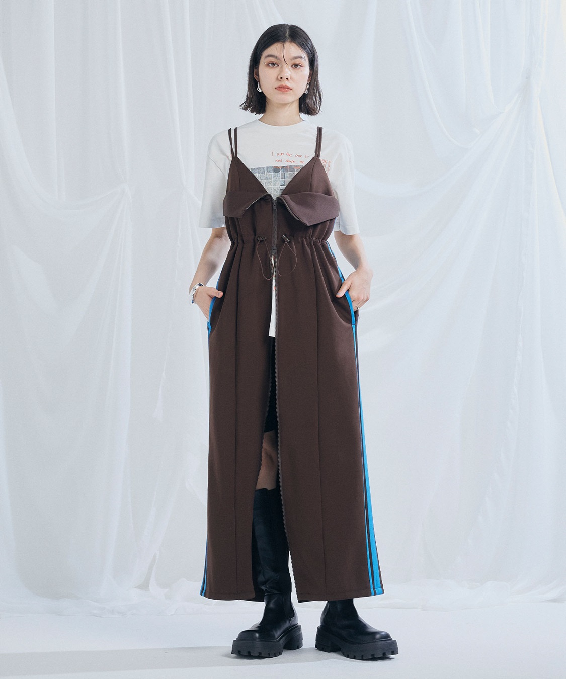 ELLEgirl トラックジャージキャミワンピース_sub_22