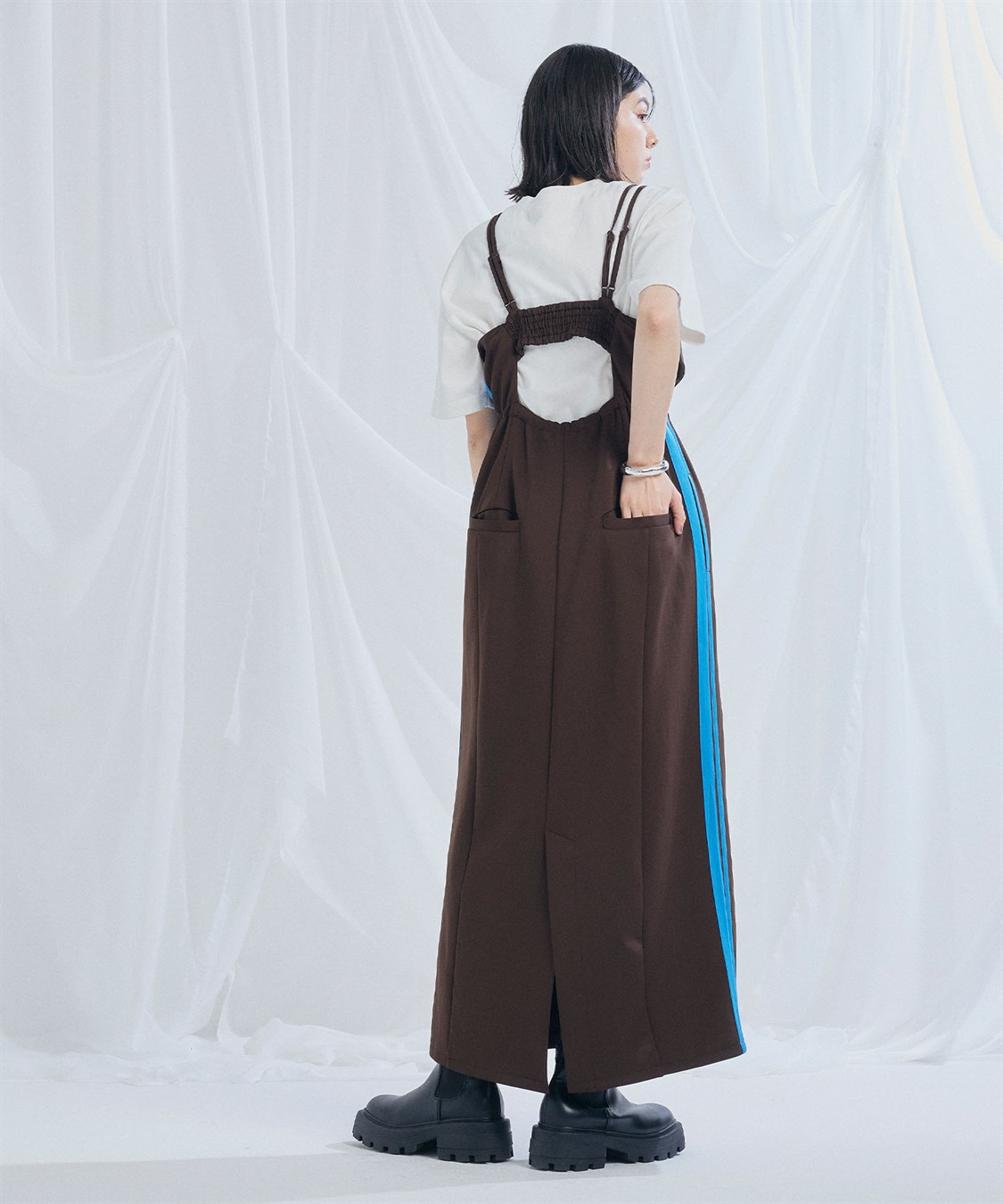 ELLEgirl トラックジャージキャミワンピース_sub_24