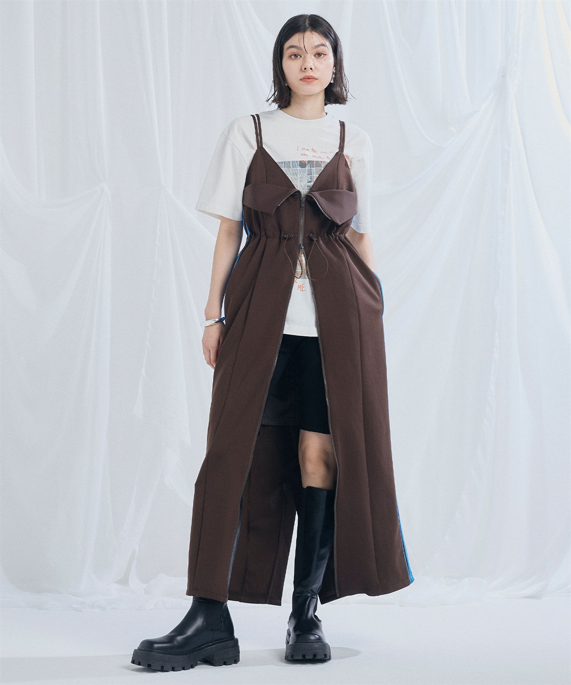 ELLEgirl トラックジャージキャミワンピース_sub_25