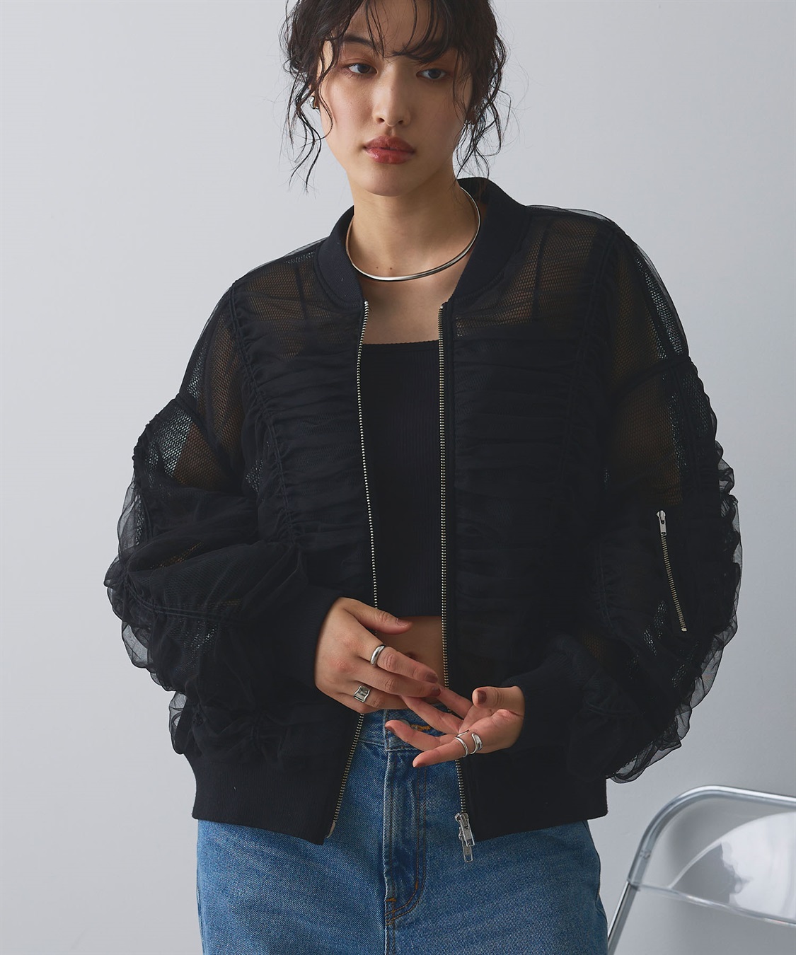 シャーリングシアーMA-1 ELLEgirl｜クロスプラス公式通販サイト