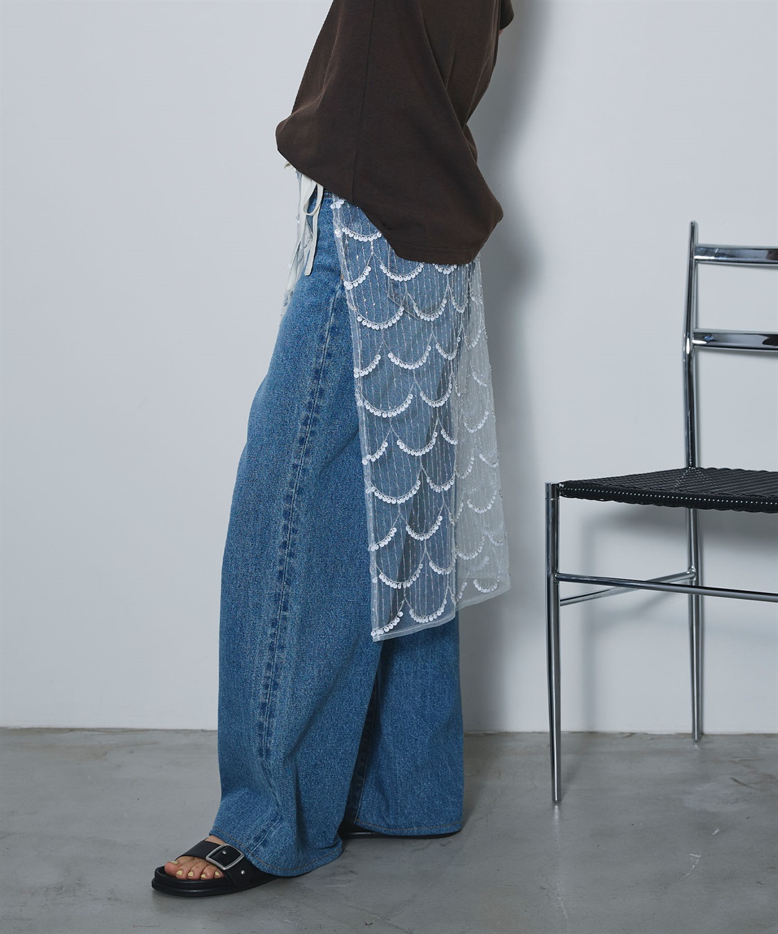 ELLEgirl スパンコールラップスカート_sub_14