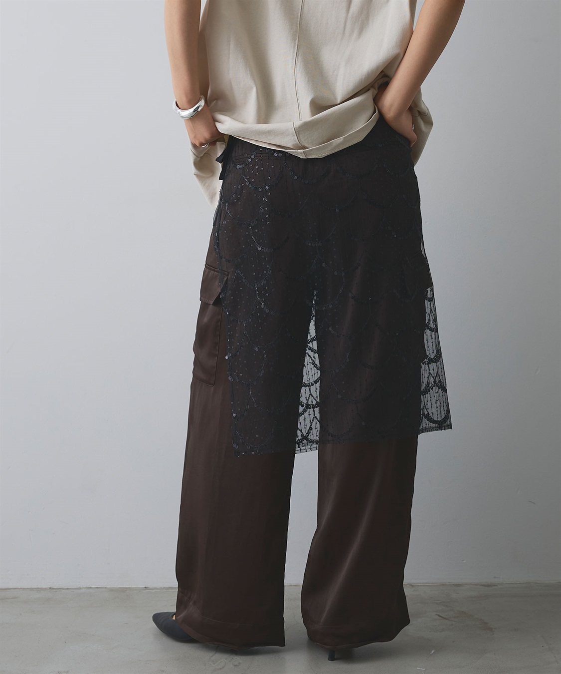 ELLEgirl スパンコールラップスカート_sub_16