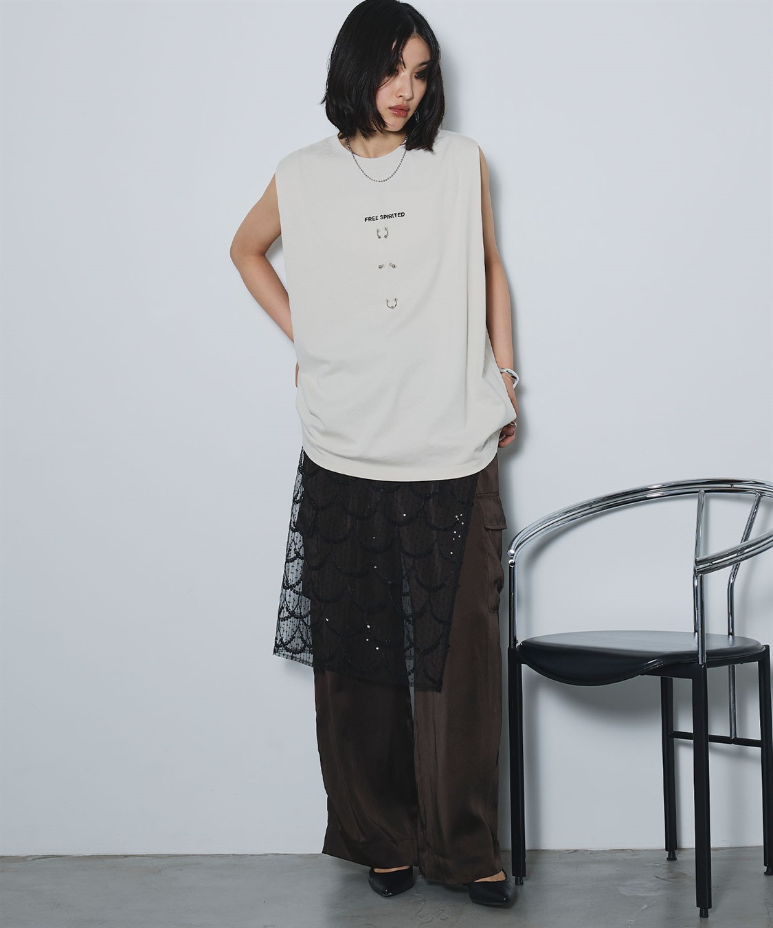 ELLEgirl スパンコールラップスカート_sub_19