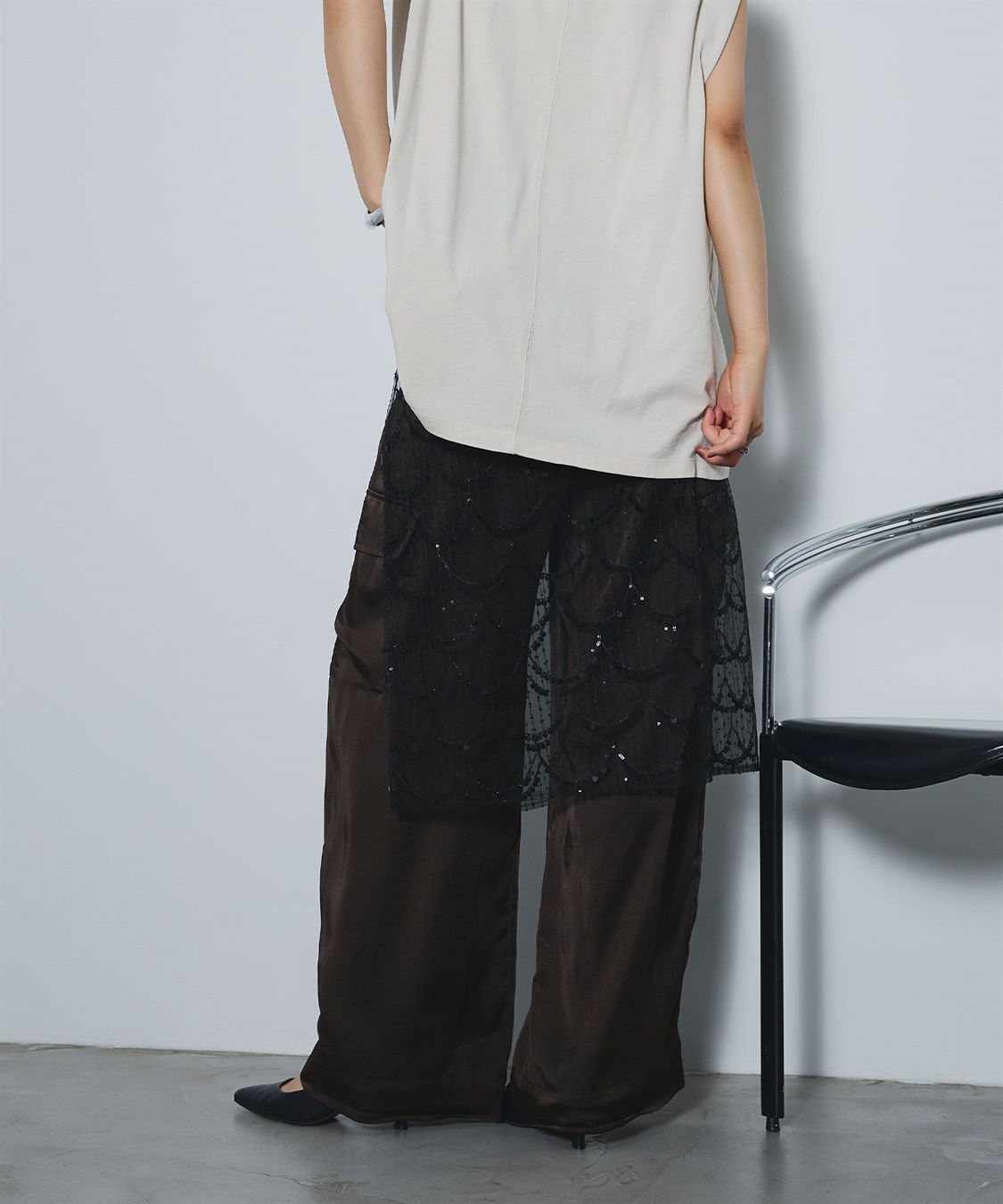 ELLEgirl スパンコールラップスカート_sub_25