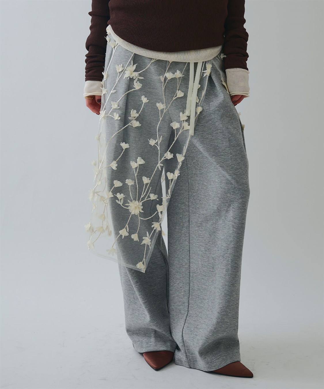 ELLEgirl フラワーモチーフラップスカート_sub_10