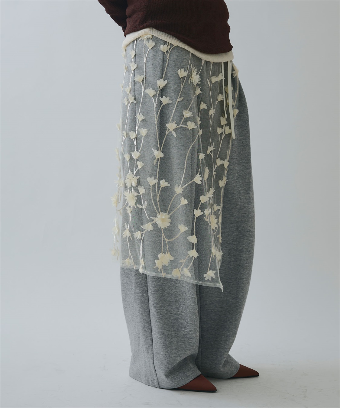 ELLEgirl フラワーモチーフラップスカート_sub_11