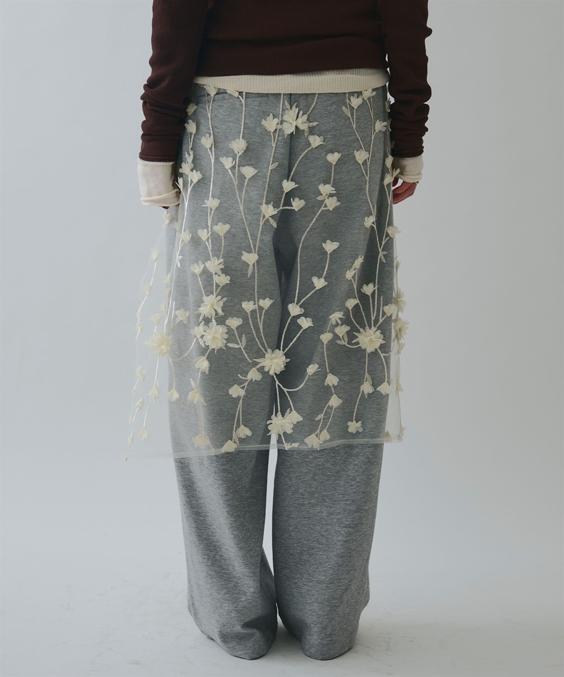 ELLEgirl フラワーモチーフラップスカート_sub_12