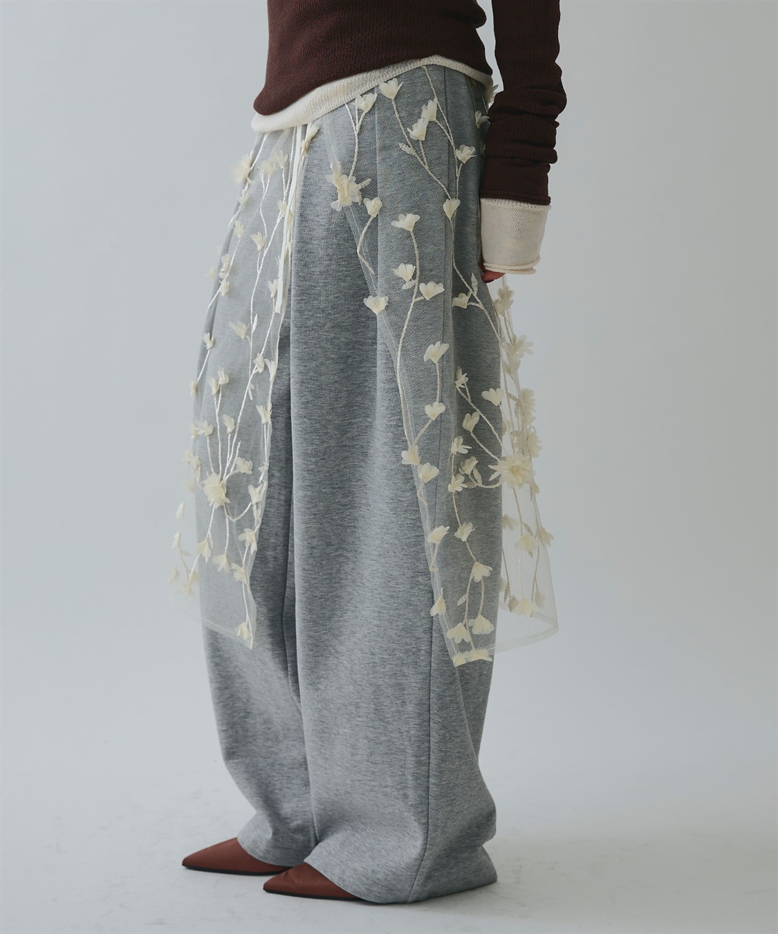 ELLEgirl フラワーモチーフラップスカート_sub_13