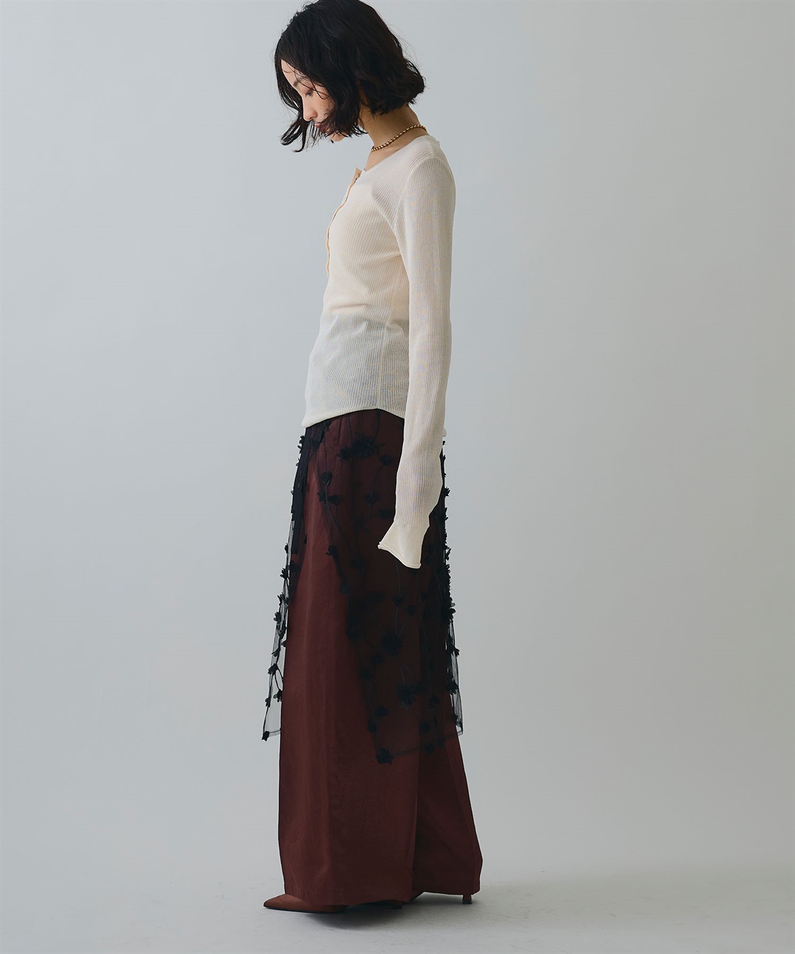 ELLEgirl フラワーモチーフラップスカート_sub_17