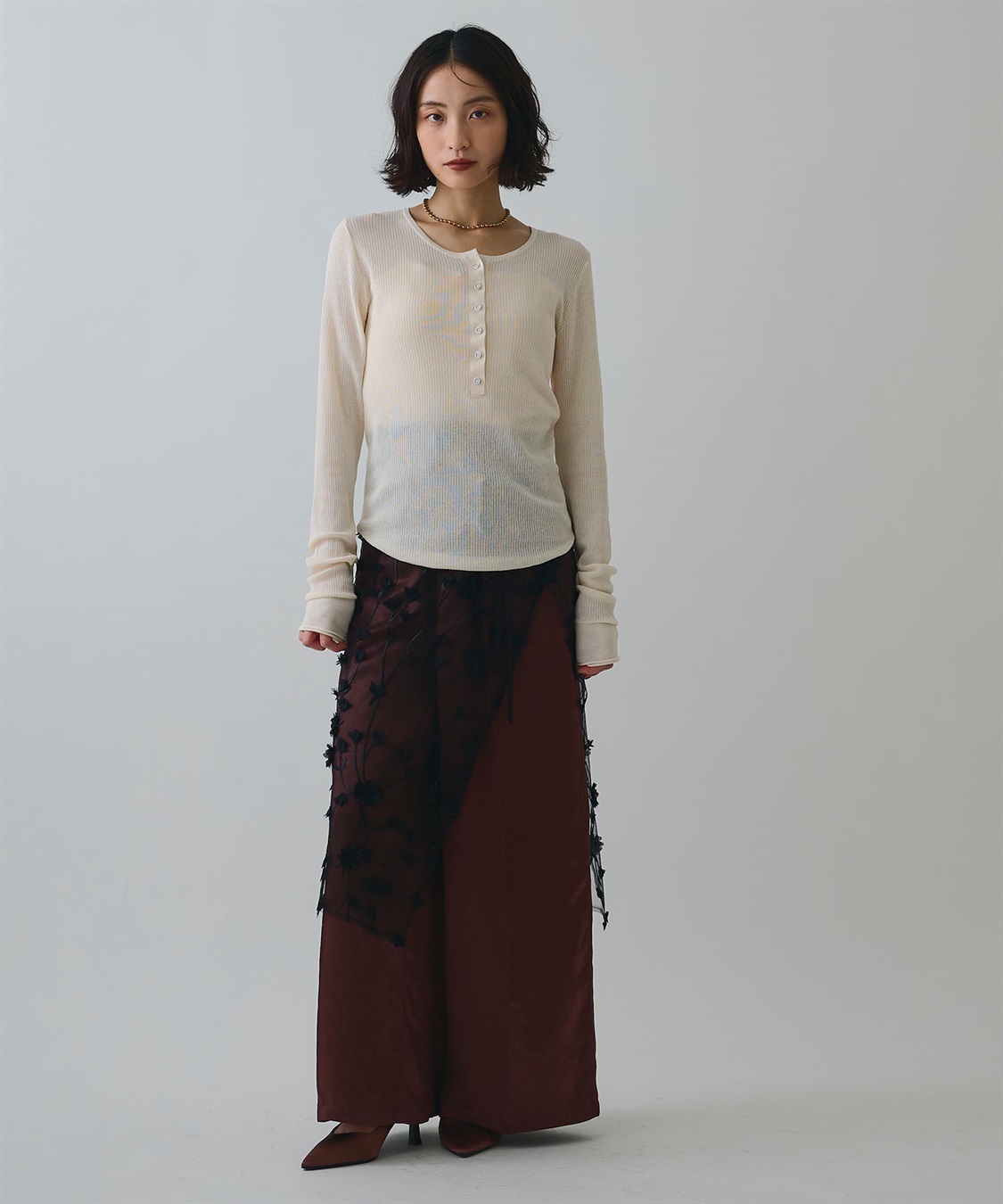 ELLEgirl フラワーモチーフラップスカート_sub_18