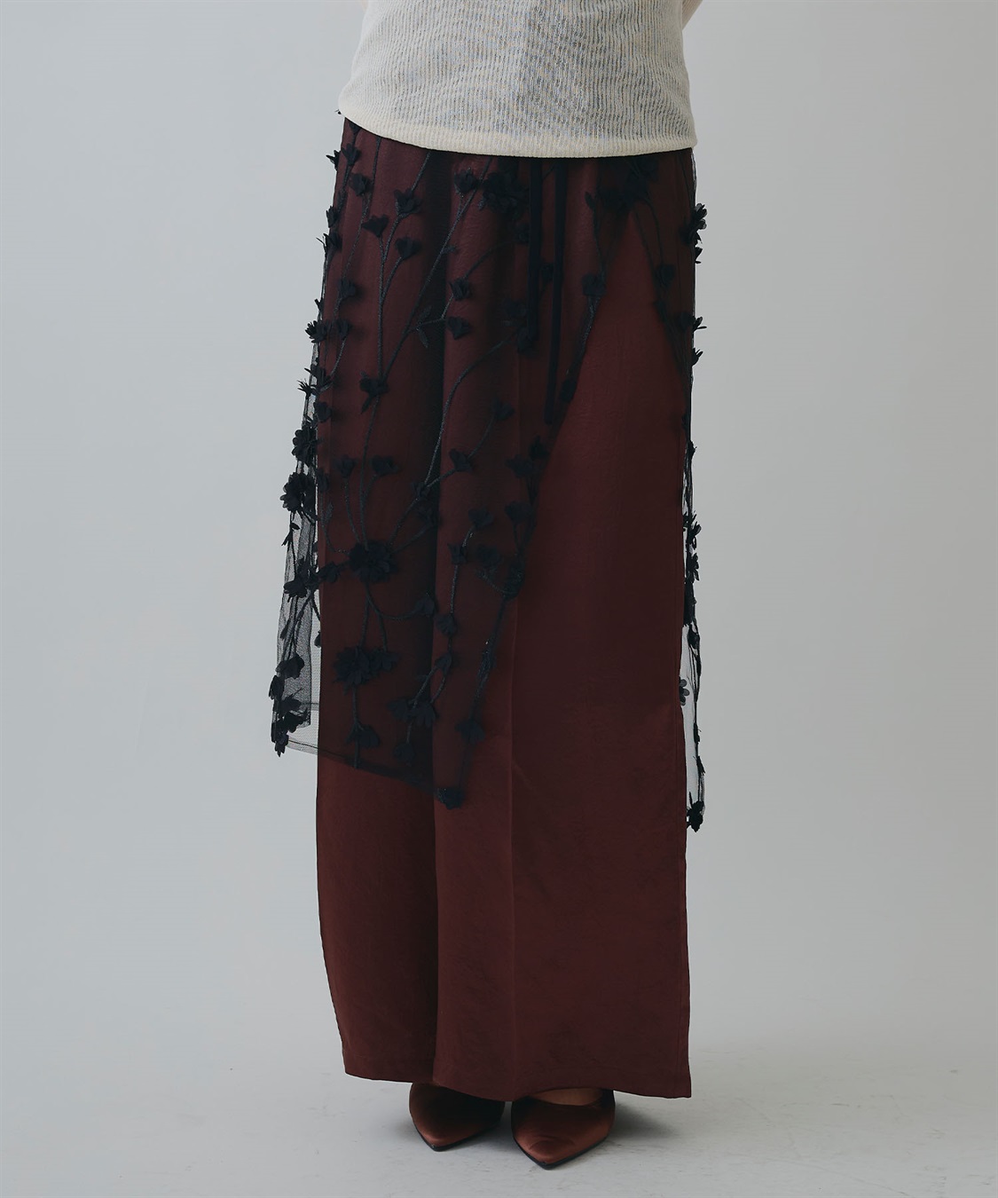 ELLEgirl フラワーモチーフラップスカート_sub_19