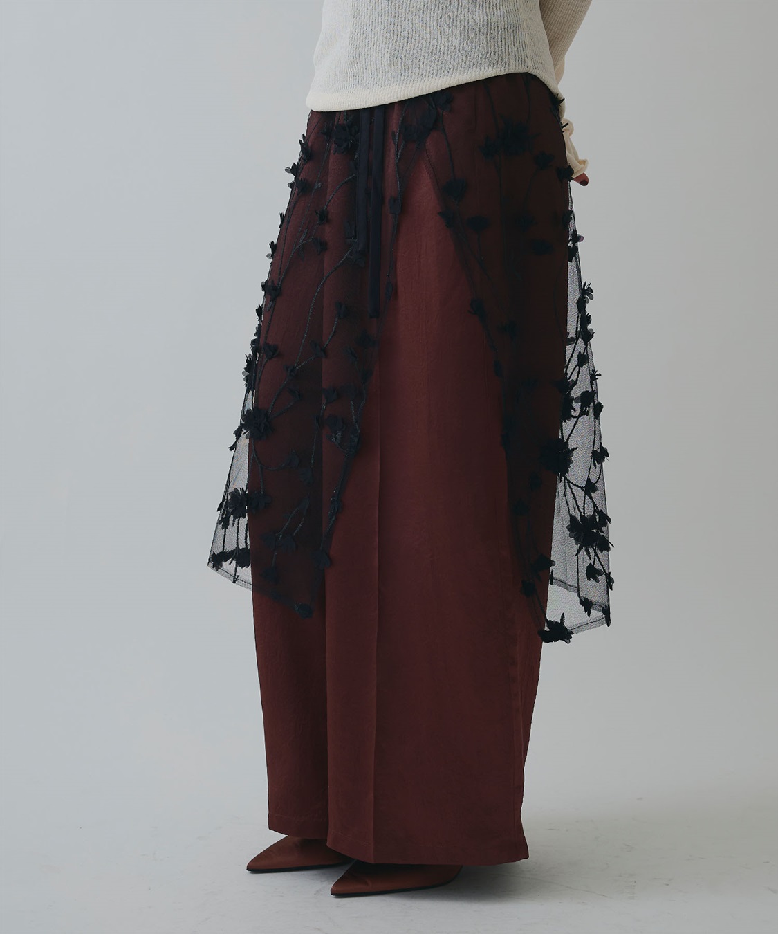 ELLEgirl フラワーモチーフラップスカート_sub_21