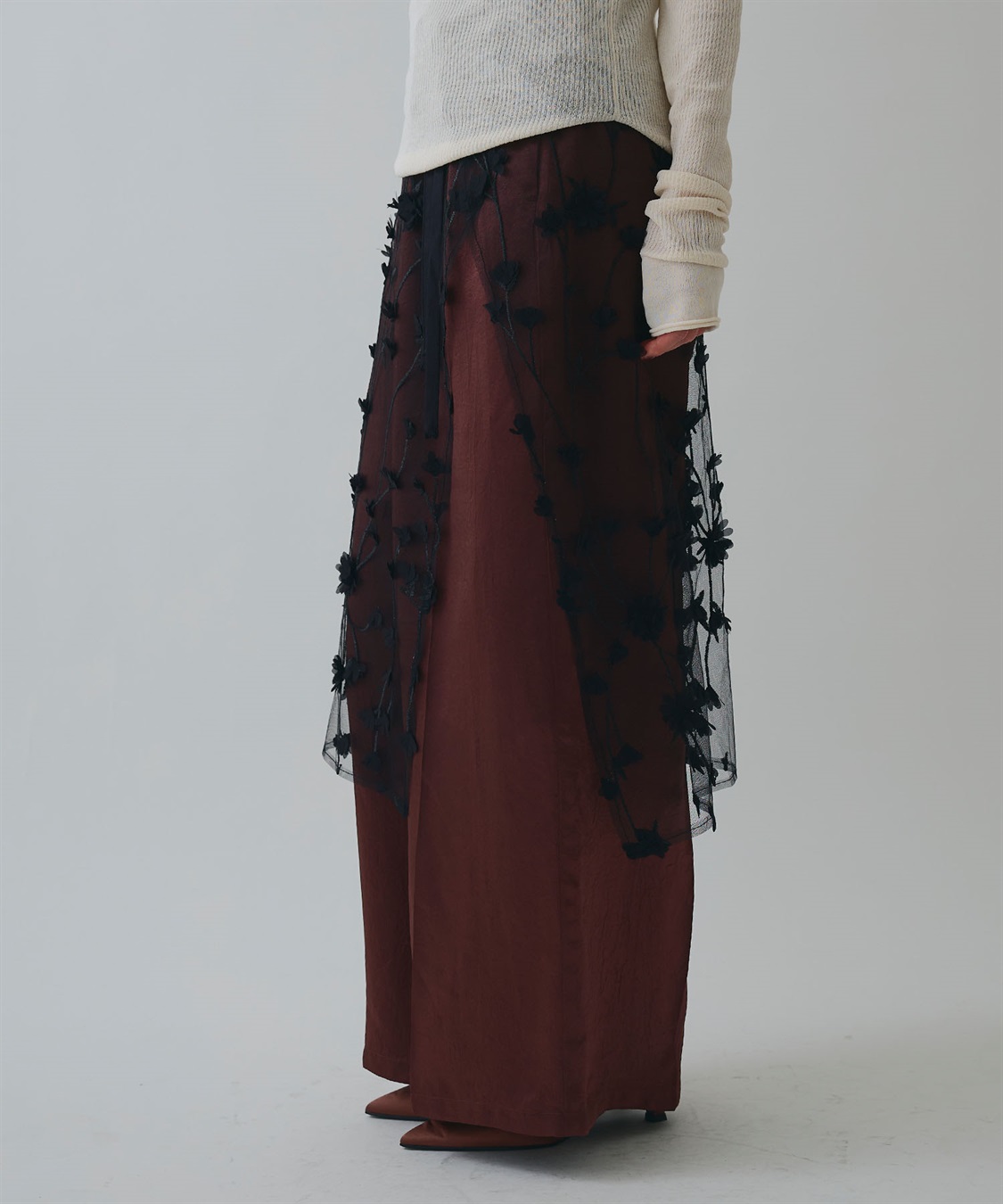 ELLEgirl フラワーモチーフラップスカート_sub_22