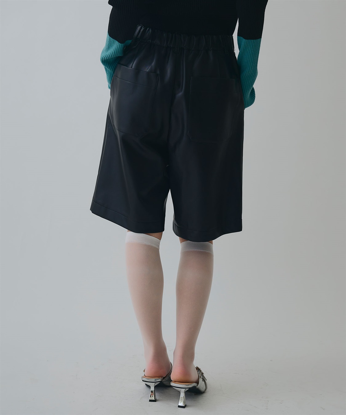 ELLEgirl ヴィーガンレザーハーフパンツ_sub_20