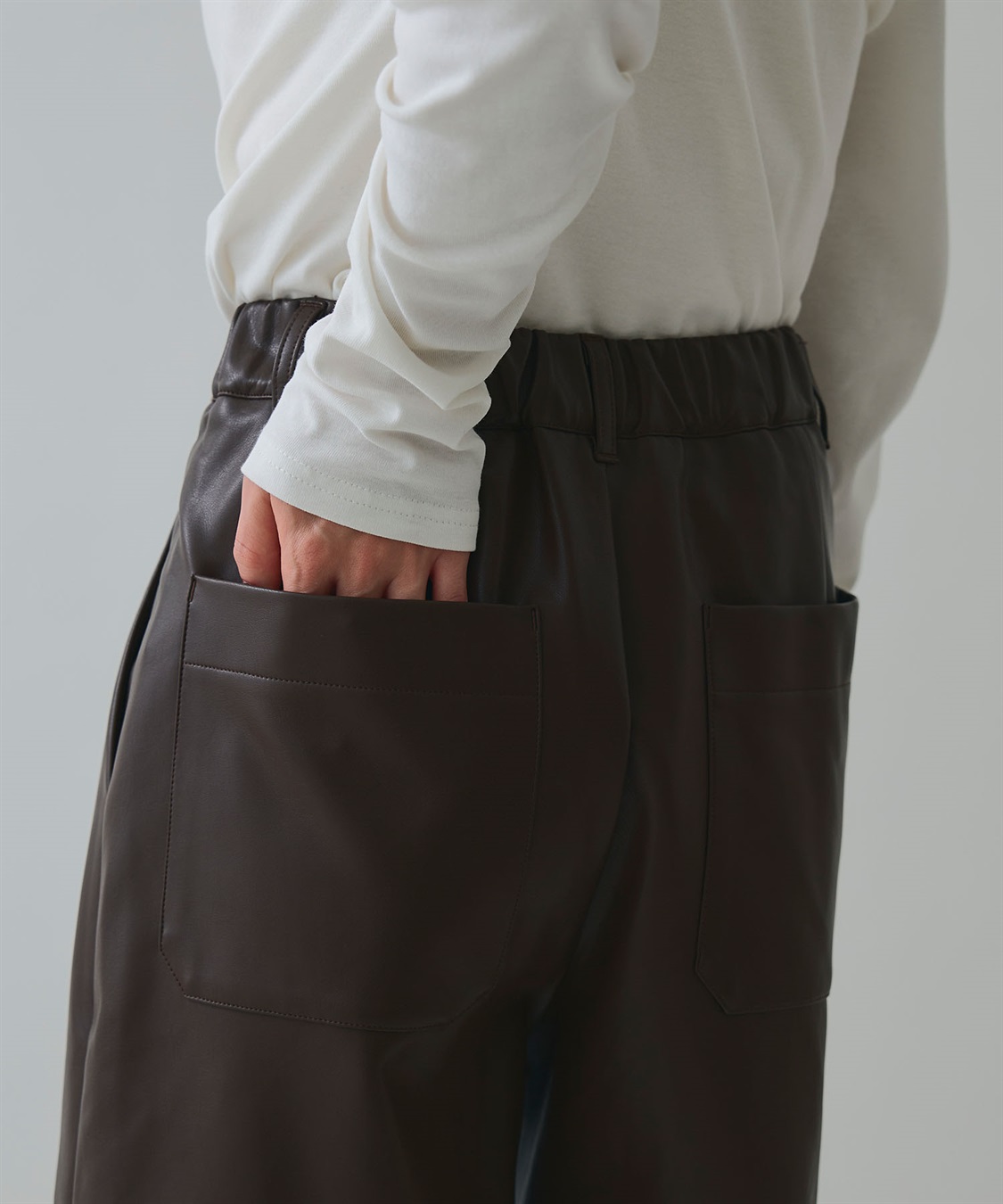 ELLEgirl ヴィーガンレザーハーフパンツ_sub_29